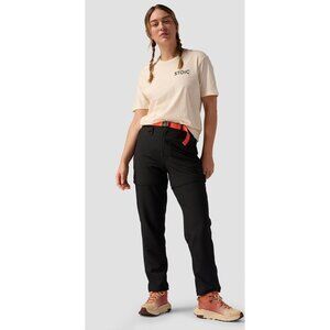 Stoic Black Wander Orange Belt Zip-off Pants, NWT! Size 8